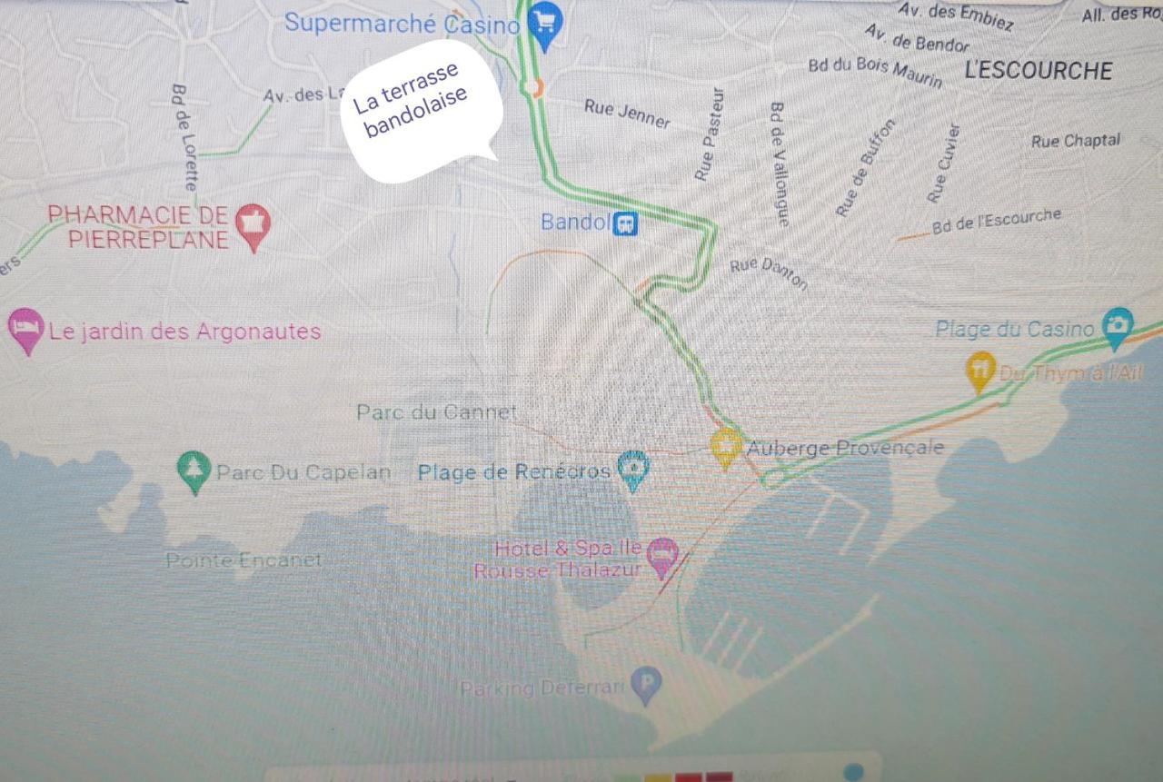 La Terrasse Bandolaise Tout A Pied, Wifi, Clim, Parking Eksteriør bilde